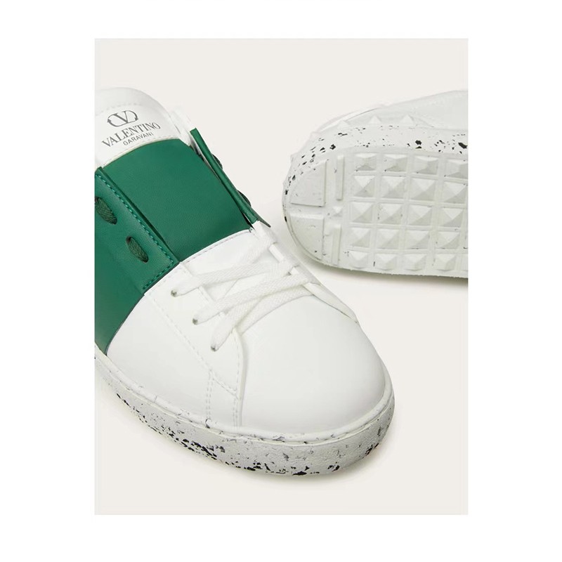 valentino华伦天奴奢侈品男鞋男士时尚潮流白色logo印花休闲运动鞋