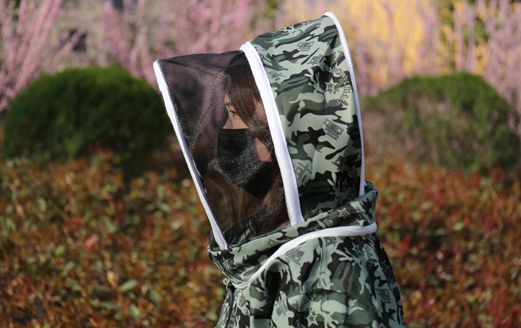 蜜蜂防护服全套防蜂衣太空帽服养蜂服连体养蜂人衣服专用加厚全身抓蜂