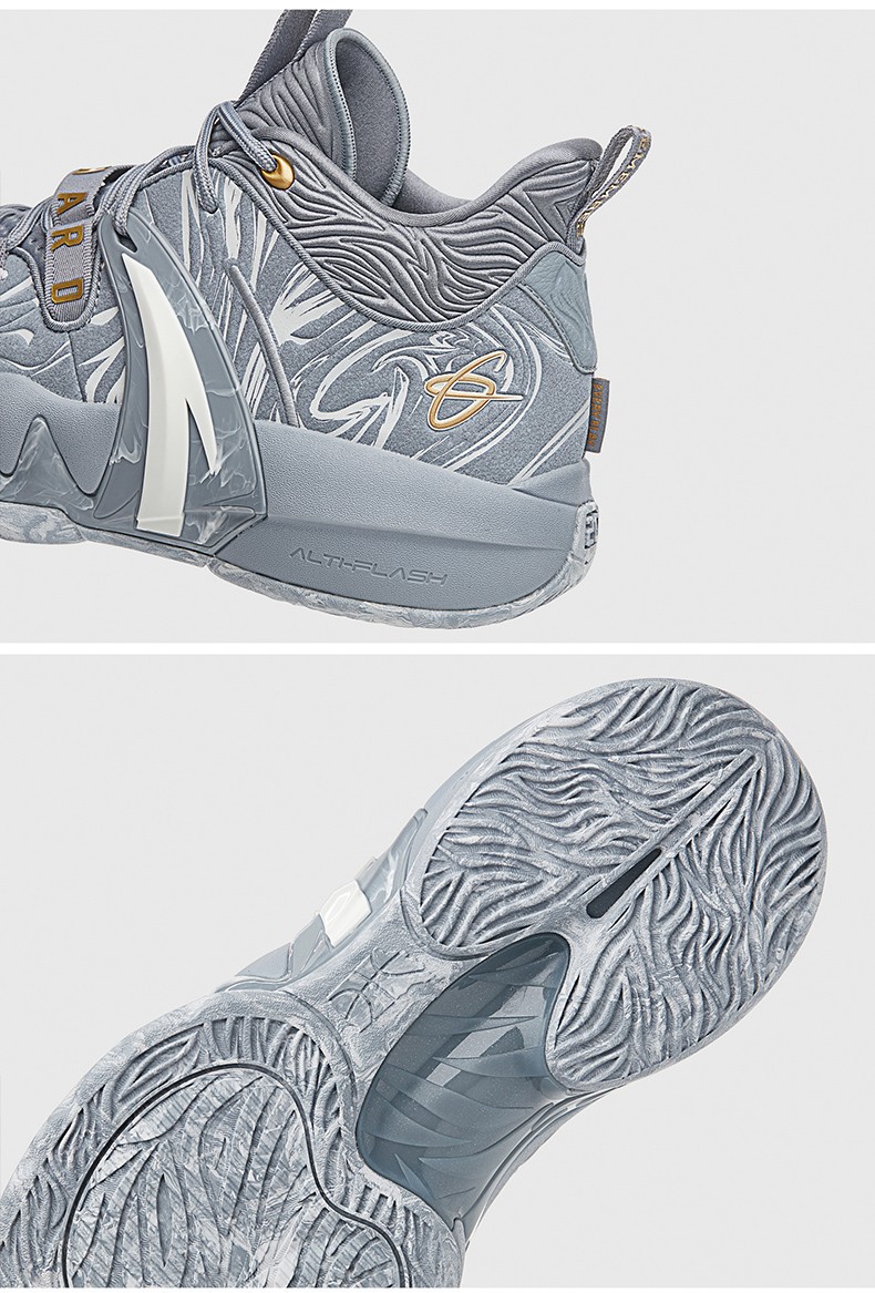 海沃德2代安踏篮球鞋男夏季新款中帮实战球鞋运动鞋子1黑体育红银色39