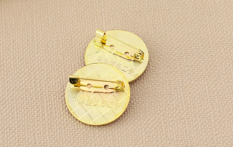 小郎人工会徽章中华全国总工会会徽蝴蝶扣保险针磁铁扣工会胸章别针款