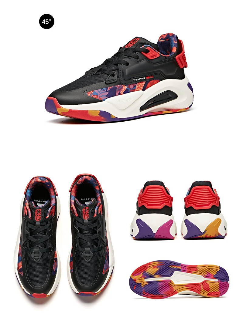 超体系列安踏anta官网休闲鞋男2021秋季新款老爹鞋运动鞋革面防水轻便