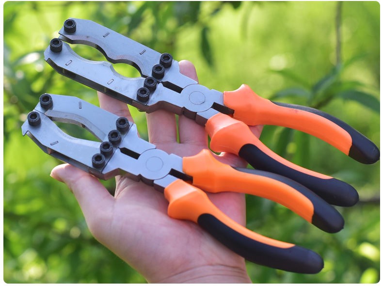 荔枝柚子枣树剥皮刀开甲器割树皮割果树剥皮器 单孔环剥钳h031【图片