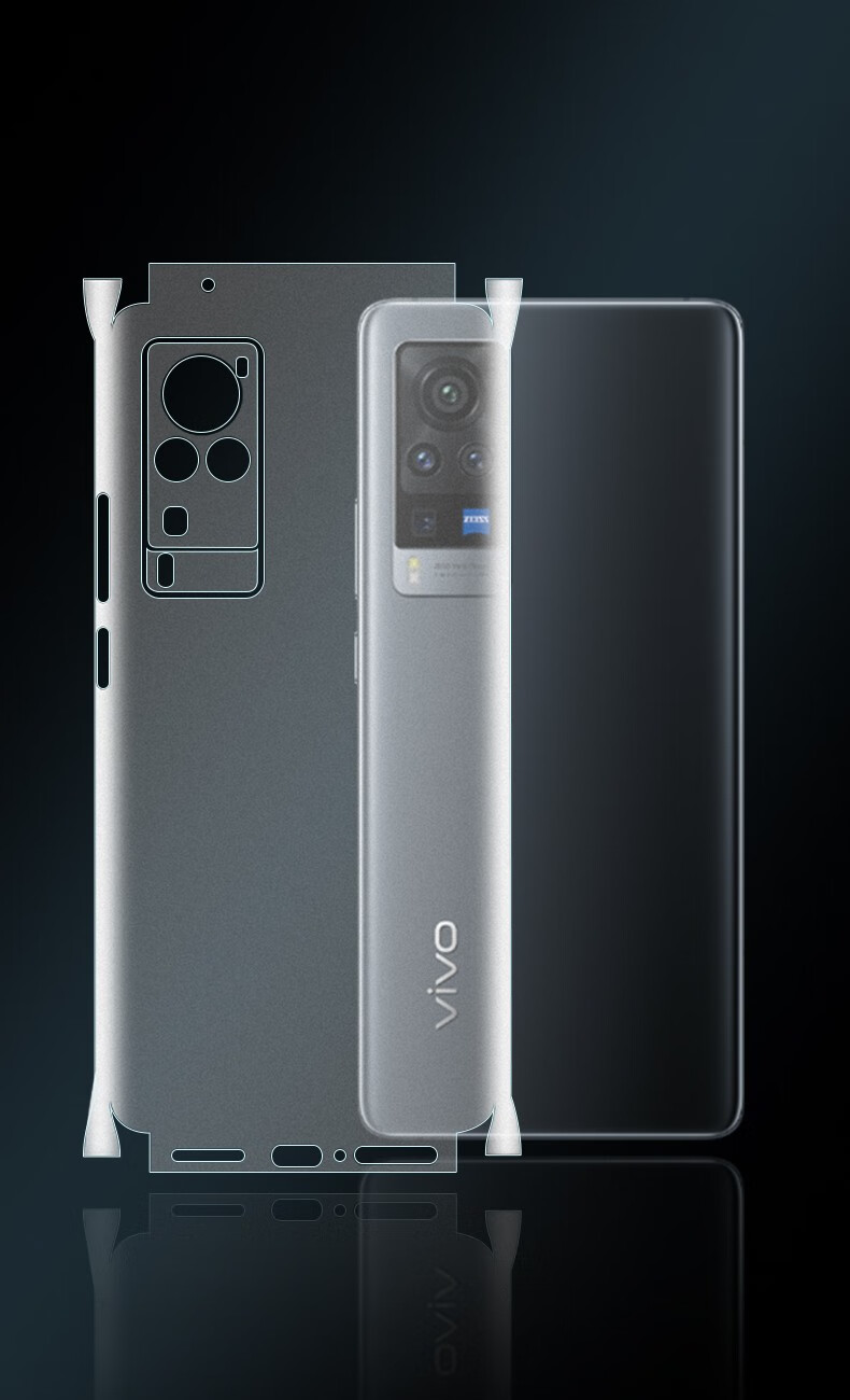 膜后盖贴纸x50pro手机后盖透明软膜vivox60pro磨砂水凝后膜买一送一