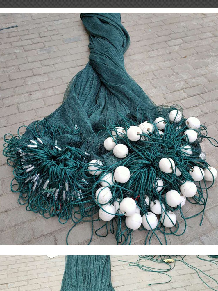 拉网渔网鱼塘拉鱼网加粗12股线3指拉网捕渔网拖鱼网托网隔网捕鱼抓