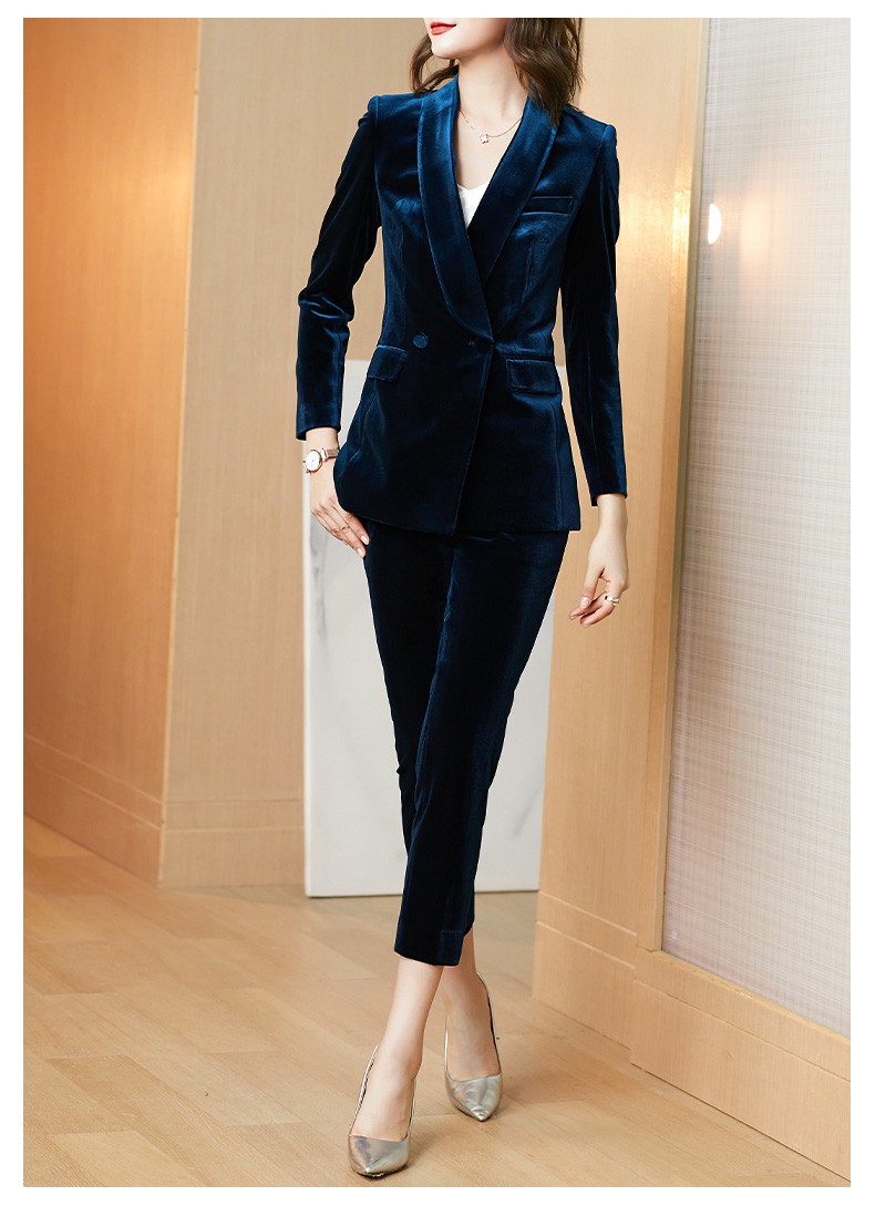 新款深蓝色气质时尚职业正装商务西装 西服套装 s【图片 价格 品牌