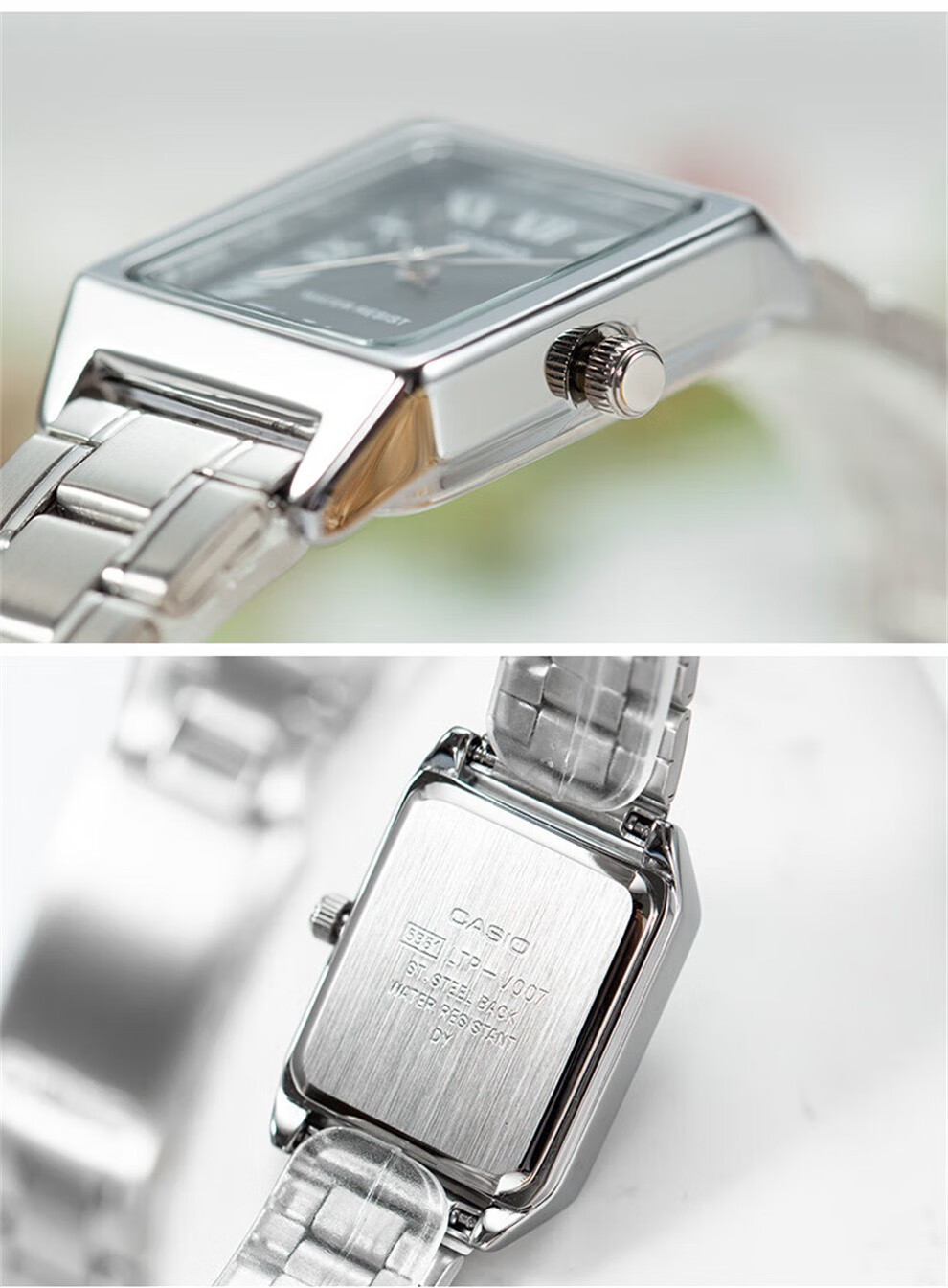 casio) 手表 网红复古经典小方表学生时尚气质石英女士女表 ltp-v007l