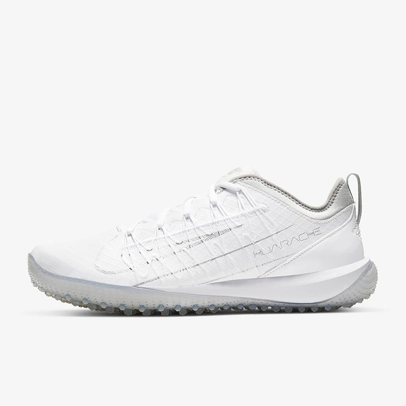 耐克nikealphahuarache7男士颗粒透明底防滑鞋曲棍球跑步鞋黑色cj