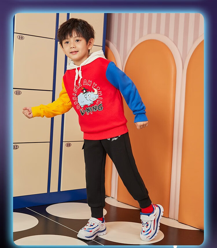 李宁儿童鞋运动鞋男女童小童小极光柔软减震回弹透气婴幼儿小童休闲鞋