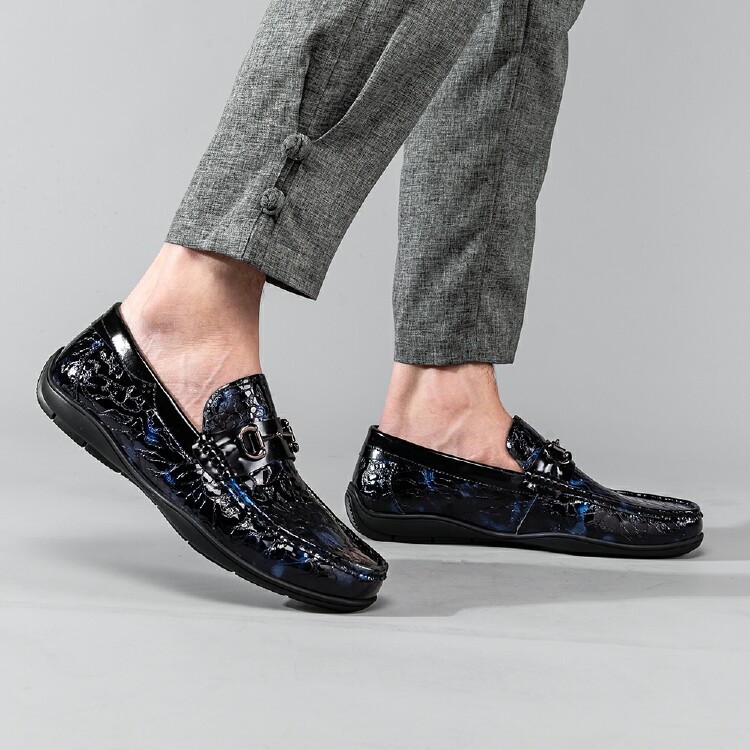 ferrero ross奢侈品男鞋 牛皮 男士时尚一脚蹬商务鞋休闲鞋乐福鞋 fr