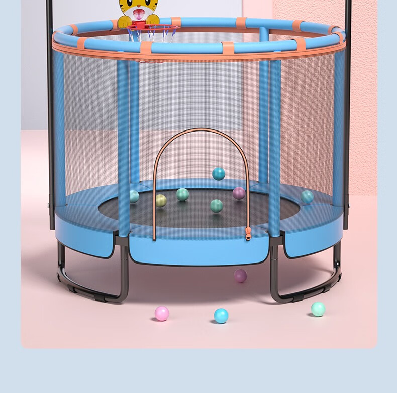 曼迪卡威mdikawe蹦蹦床室内家用儿童宝宝折叠弹跳床成人健身带护网