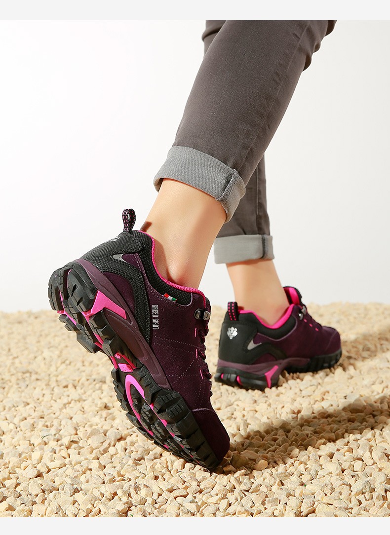 senselead森力图途户外休闲鞋女徒步鞋官方保暖防滑弹力潮流运动鞋