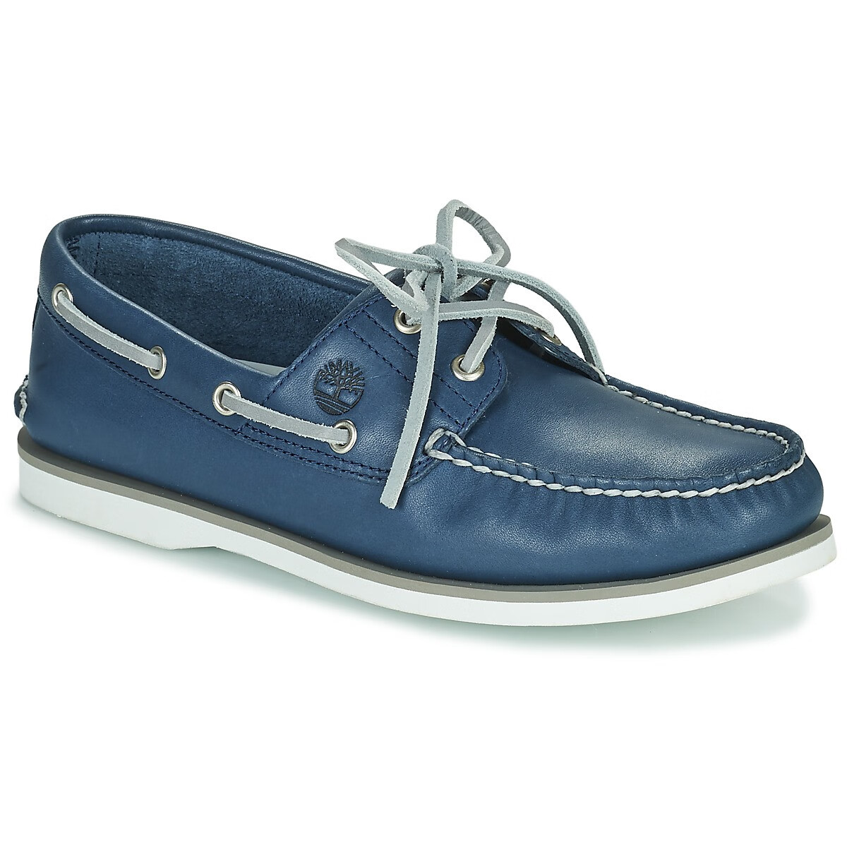 timberland添柏岚男鞋子休闲系带帆船鞋一脚蹬懒人鞋乐福鞋单鞋蓝色