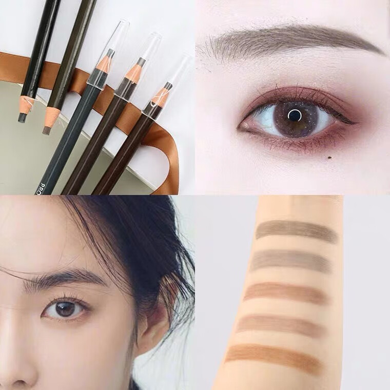 zfc拉线眉笔持久不易晕染易上色自然初学者铅笔造型男05灰色