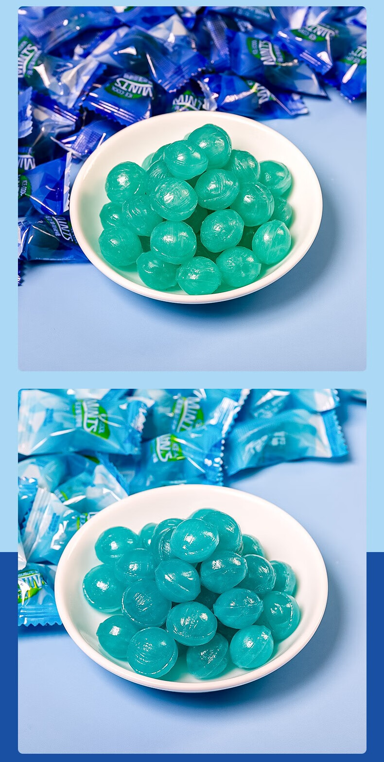 强劲薄荷糖硬糖喜糖零食散装商务酒店招待老式清凉糖果混合味250g约62