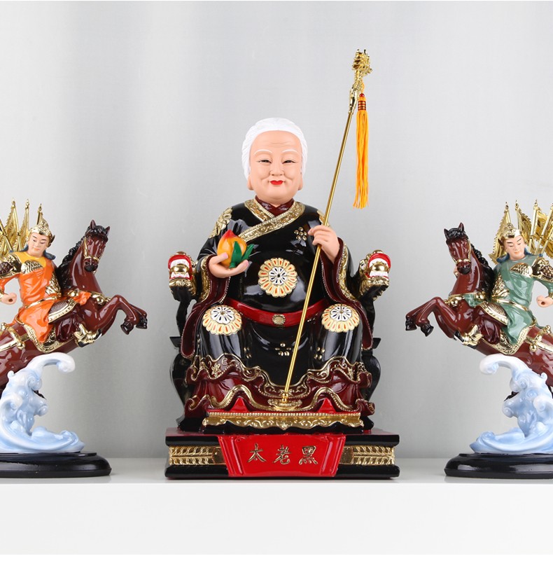 圣丰佛像 黑老太太神像黑妈妈神像 保家仙像树脂仙家佛像供奉摆件 16