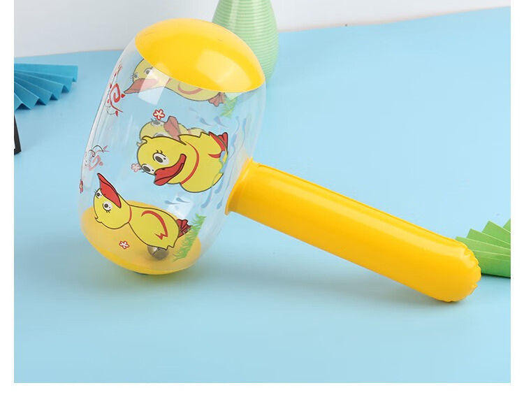 卡通充气锤子pvc锤充气小榔头气球敲打气锤塑料打人道具惩罚道具随机