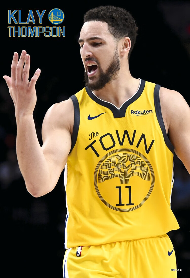 勇士队11号克莱汤普森海报墙贴纸篮球明星周边宿舍卧室墙壁画球星合集