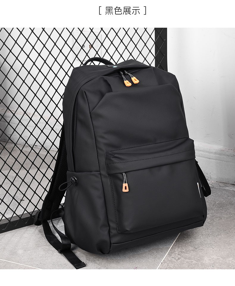 欧迪鸟品牌帆布双肩包男轻便休闲大容量防水多功能电脑包usb接口简约