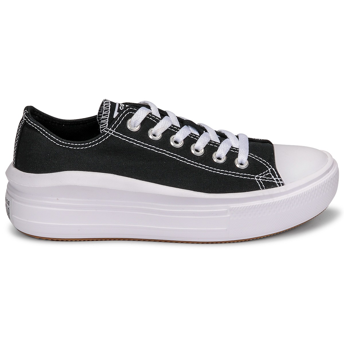 converse匡威女鞋时尚百搭低帮厚底板鞋帆布鞋黑色春秋570256c黑色37
