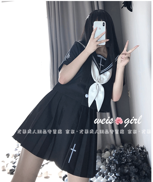 瑰若情趣内衣日系jk制服水手服cosplay二次元制服诱感入门套装百褶裙c