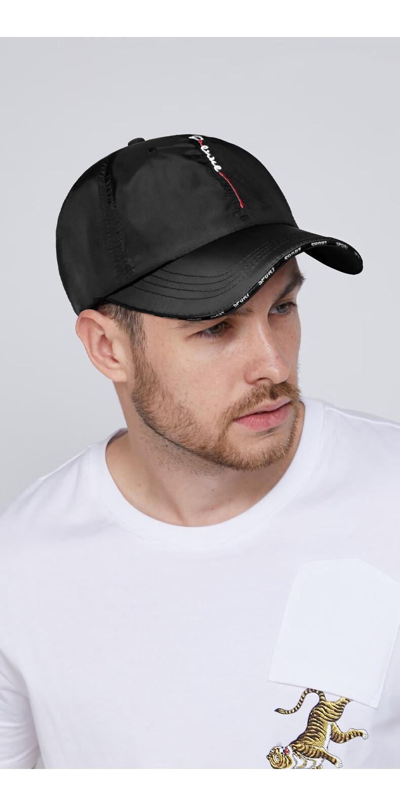 yunsijun 品牌大头围夏天薄款防晒帽子男韩版速干刺绣棒球帽时尚百搭