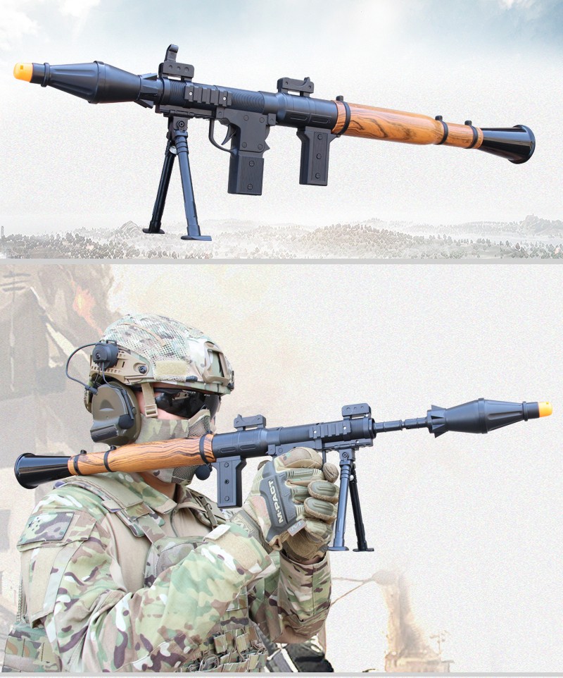 rpg火箭炮儿童玩具枪可发射软弹头火箭筒模型迫击炮玩具和平精英吃鸡