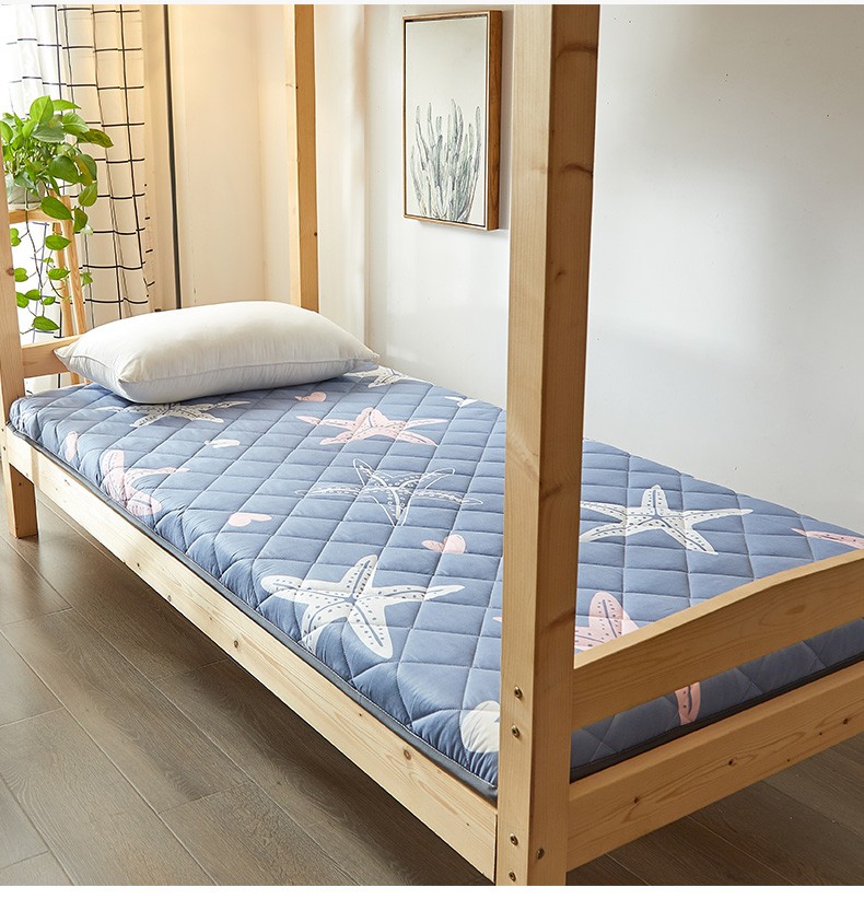 南极人 学生宿舍床垫 0.9米床上下铺单人印花床褥子1.