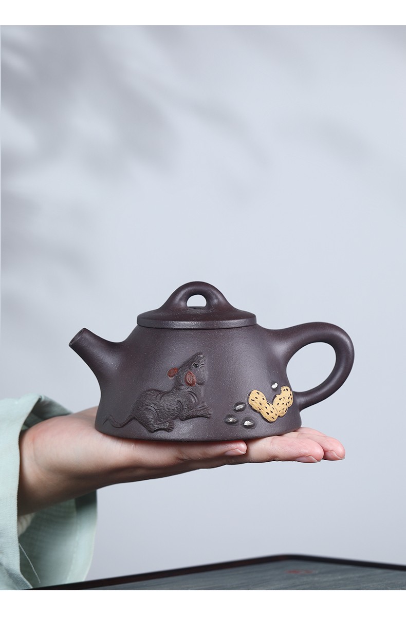 徐保国 紫砂壶宜兴名家纯全手工原矿紫砂泡茶壶茶具家用送礼老鼠霸王