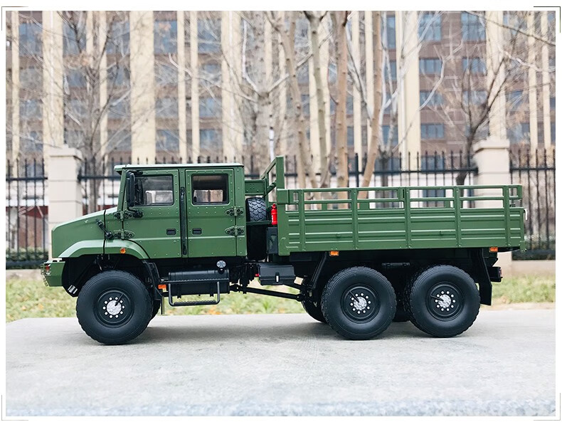 现货原厂124一汽解放mv3胜虎军车军事卡车越野运兵车合金卡车模型车模