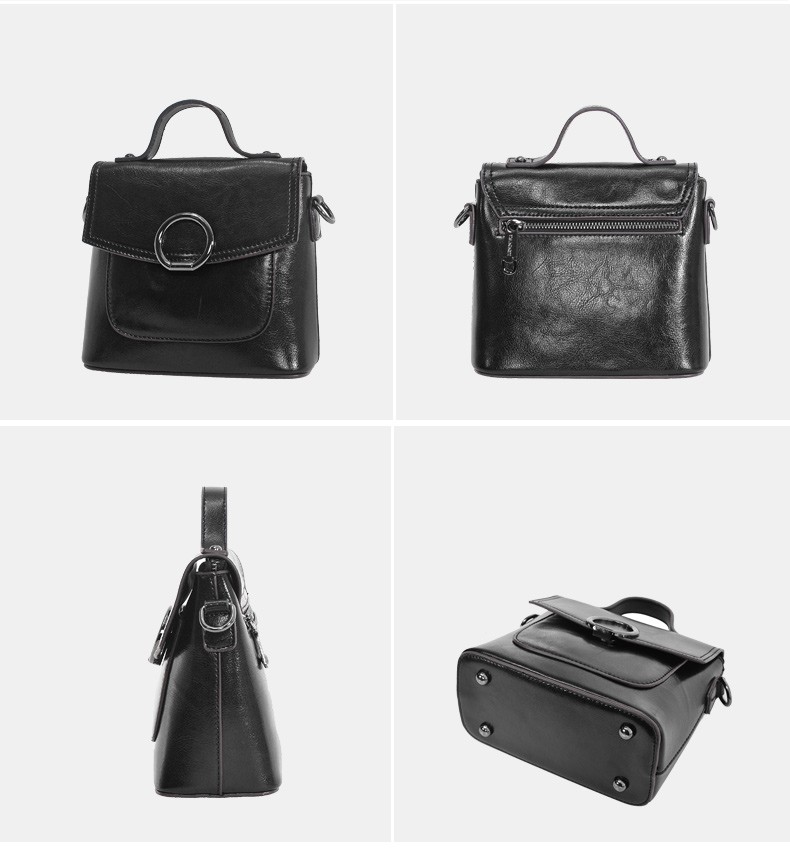 劳斯尼亚(rollsnea)斜挎包女包包时尚复古小方包牛皮手提包百搭单肩包