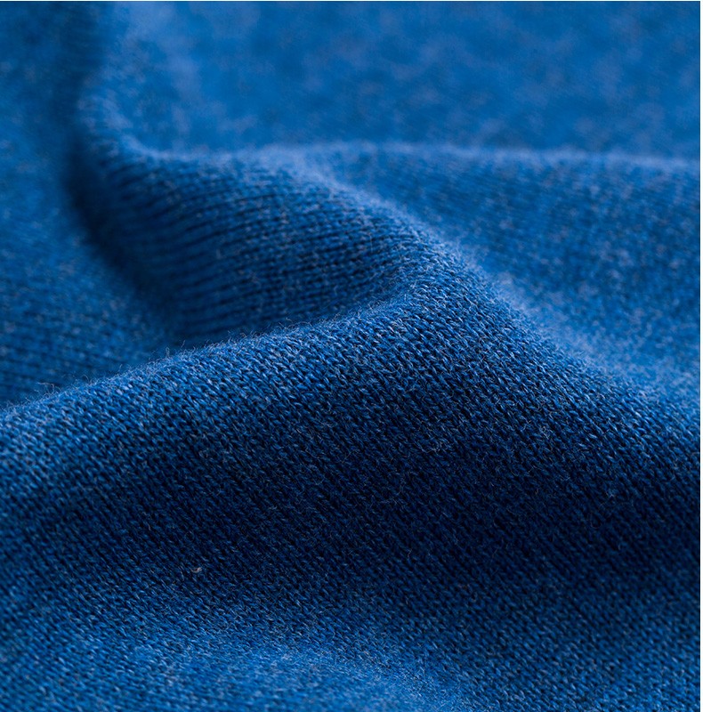 fynchhatton德国树男士毛衣立领加厚纯棉套头针织衫靛蓝色s17088a