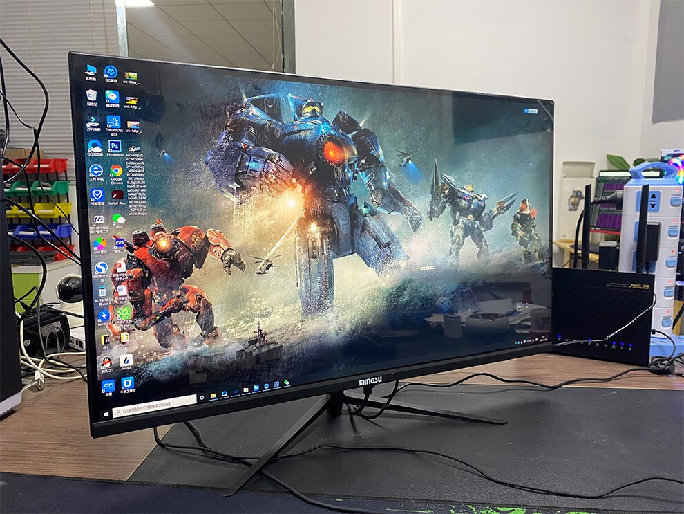 准新品铭速c27027英寸曲面屏2k144hz电竞液晶显示器电竞吃鸡游戏高清