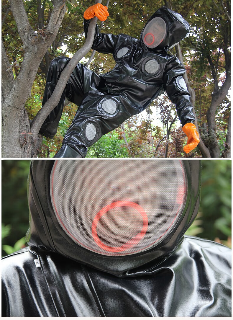 防蜂服抓马蜂服防蜂衣全套透气专用防蜂服捉胡蜂连体服养蜂服消防润之