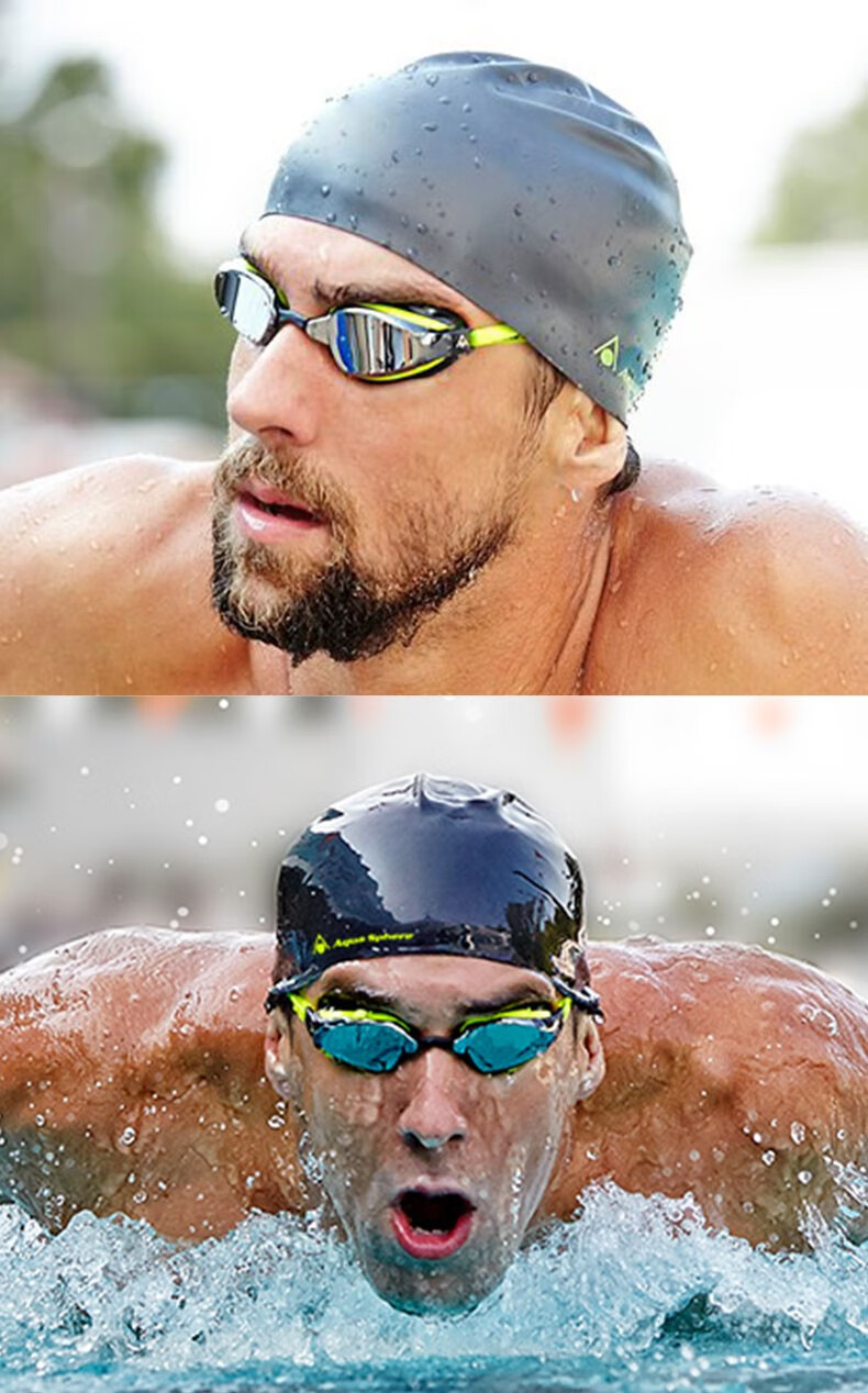 aqua sphere mp菲尔普斯泳镜男女士专业进口小框竞速高清防水防雾游泳