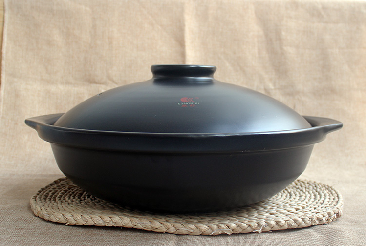 特大砂锅超大容量炖锅浅锅酒店专用商用51cm白色无盖