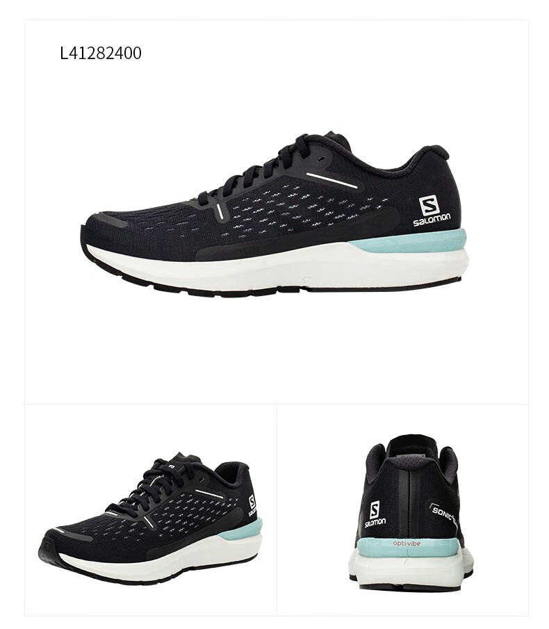 女款运动户外休闲缓震回弹跑步鞋sonic4balance黑色412824uk3536