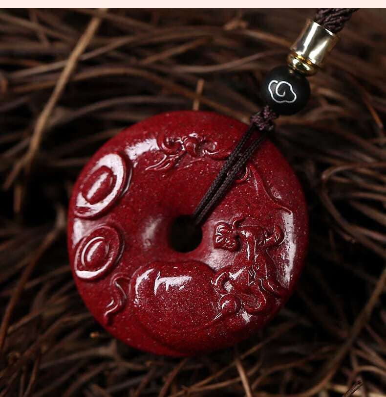 皇家天选原矿朱砂十二生肖吊坠紫金砂男女项链转运生肖鼠