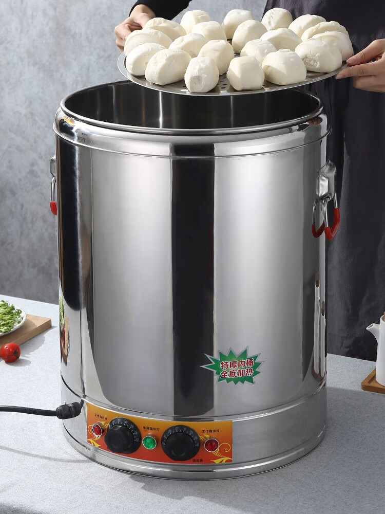 莲梅不锈钢电热开水桶饭店商用电烧水桶机热水桶器大容量餐厅自动保温