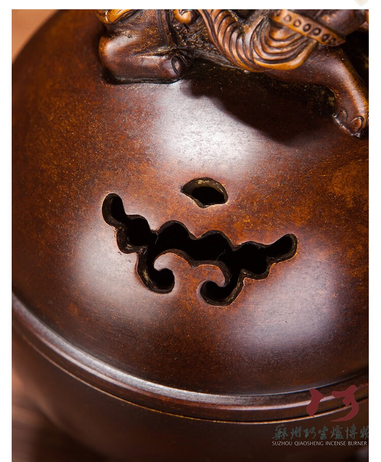 见素香坊苏州名家陈巧生制太平有象熏炉仿古非遗技艺铜炉c0128