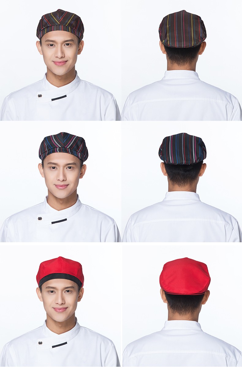 靓玄儿酒店工作服厨师帽贝雷帽男女西餐厅咖啡厅火锅店服务员工作帽