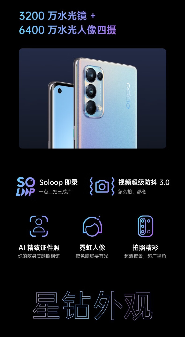 3200万像素后摄主摄像素:6400万像素摄像头数量:后置四摄存储卡:不