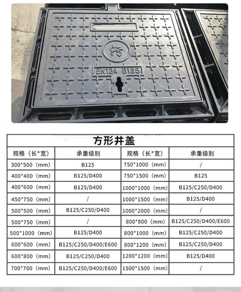古达 球墨铸铁井盖沙井盖圆形污水井盖电力井盖雨水窨井盖700*;800