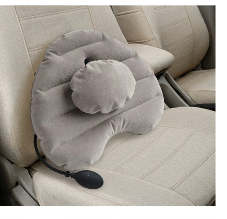 carina duek 充气腰垫汽车腰靠气动顶腰可调节座椅护腰靠垫车用靠背垫