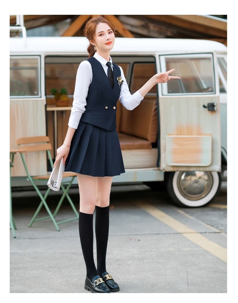 瑞诗米2021春季新款学院风jk制服西服职业装女装套装百褶裙洋气时尚小