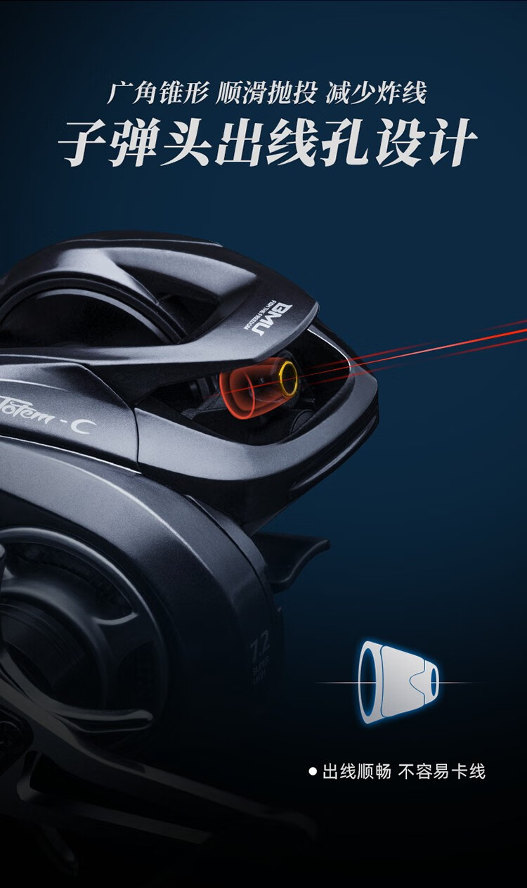 北溟鱼水滴轮远投鱼轮超轻泛用防海水高速不炸线打黑海钓路亚水滴轮