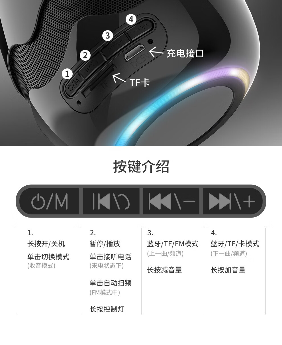 kivee可逸无线蓝牙音箱迷你音响便携手机电脑低音炮小音箱mw01红色