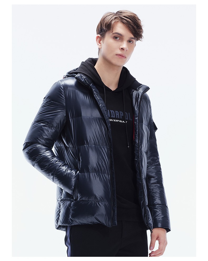 londapolo伦德保罗2020冬季新款短款保暖百搭款羽绒服深蓝色50