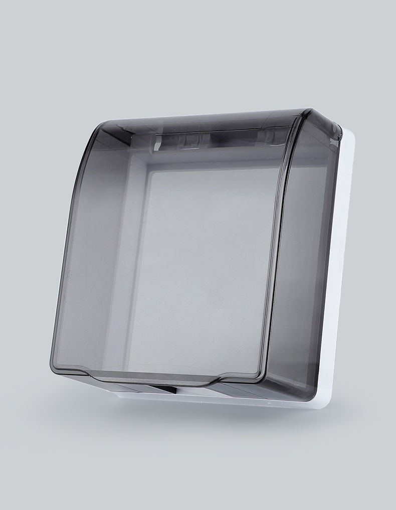 86型透明插座保护盖防水盒粘贴式卫生间浴室防溅盒开关防水罩家用中高