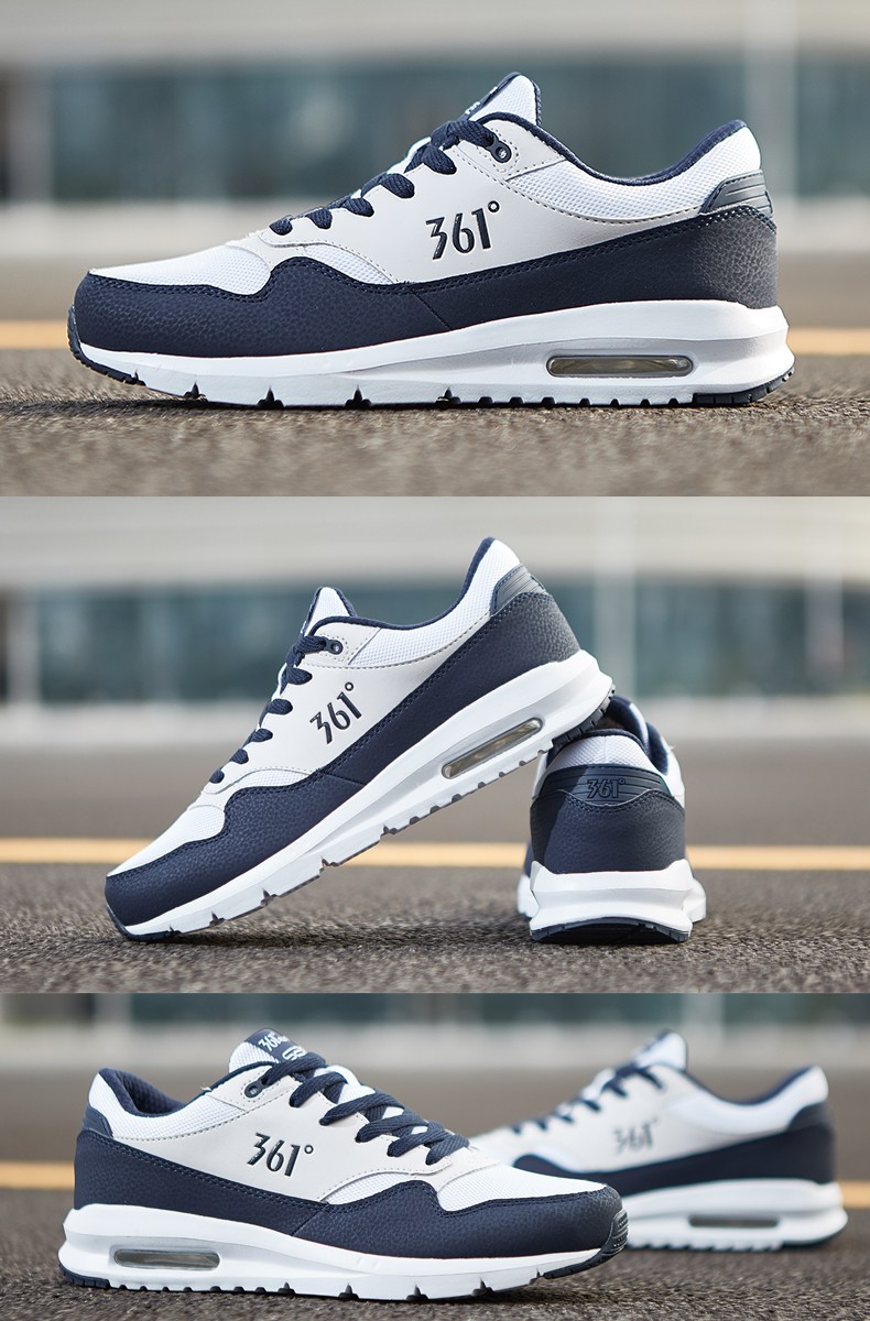 361运动鞋男鞋跑步鞋2022夏季新款气垫鞋361度男士网面透气鞋子 曜石