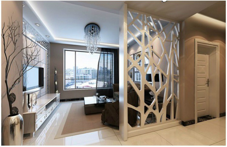 京好可定做高硬pvc木塑镂空吊顶隔断客厅现代雕花板屏风玄关通花板